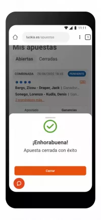 Luckia Reseña - Cashout - Paso 3