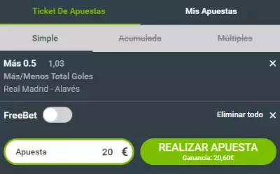 ticket de apuestas