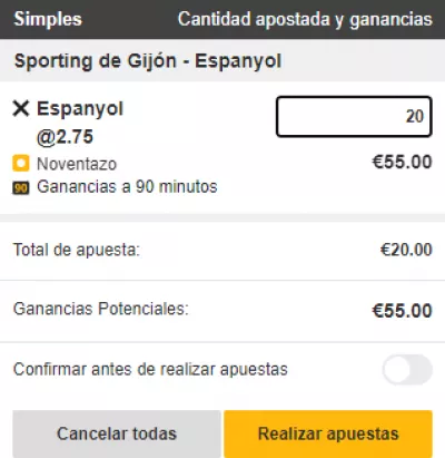 Betfair Review - Boleto de Apuesta