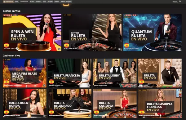 Betfair Review - Casino en Vivo