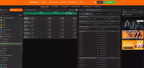 Betsson España - Apuestas deportivas