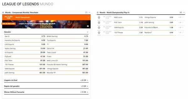 Betsson España - Esports